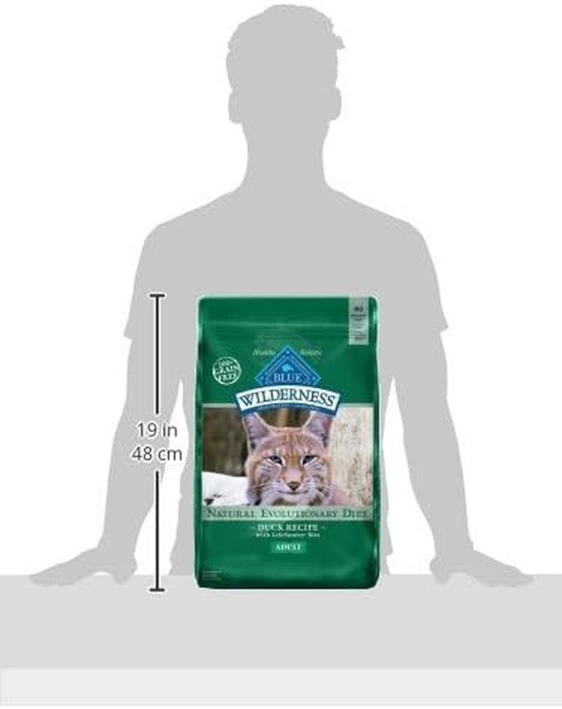 Wilderness High-Protein Grain-Free Dry Cat Food for Healthy Adults, Duck Flavor, 11 lb Bag