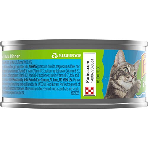 Purina Friskies Wet Cat Food Variety Pack, Oceans of Delight Flaked and Prime Filets - (Pack of 40) 5.5 oz. Cans