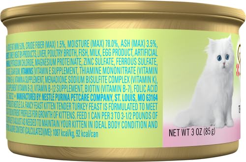 Fancy Feast Poultry and Beef Feast Classic Pate Collection Grain Free Wet Cat Food Variety Pack - (Pack of 30) 3 oz. Cans