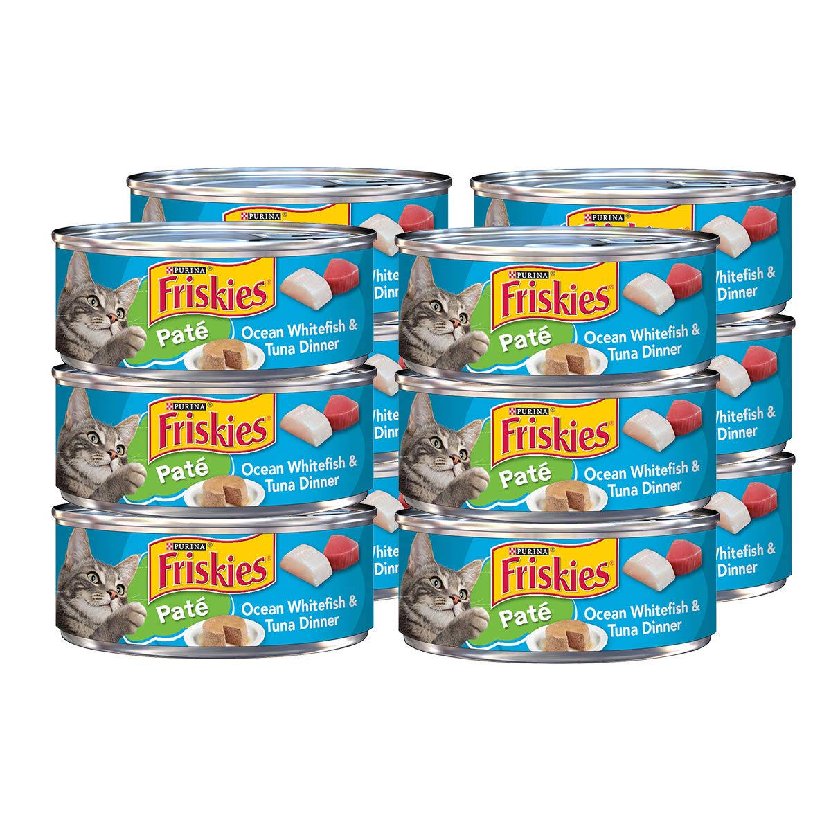 Purina Friskies Wet Cat Food Variety Pack, Oceans of Delight Flaked and Prime Filets - (Pack of 40) 5.5 oz. Cans