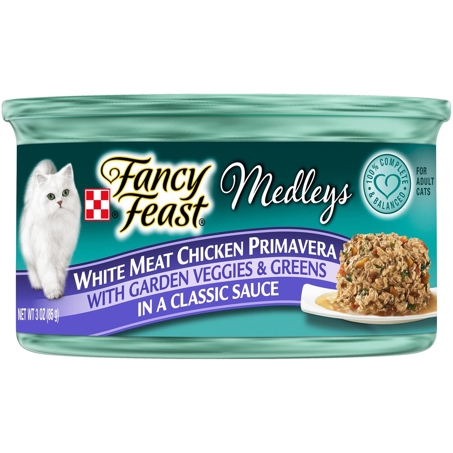 Fancy Feast Poultry and Beef Feast Classic Pate Collection Grain Free Wet Cat Food Variety Pack - (Pack of 30) 3 oz. Cans