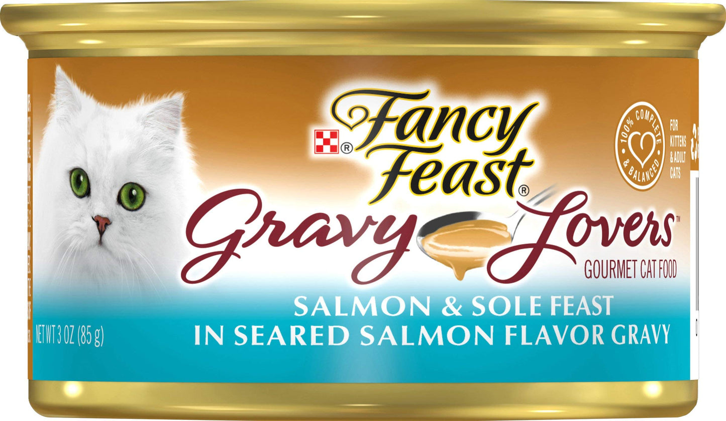 Fancy Feast Poultry and Beef Feast Classic Pate Collection Grain Free Wet Cat Food Variety Pack - (Pack of 30) 3 oz. Cans