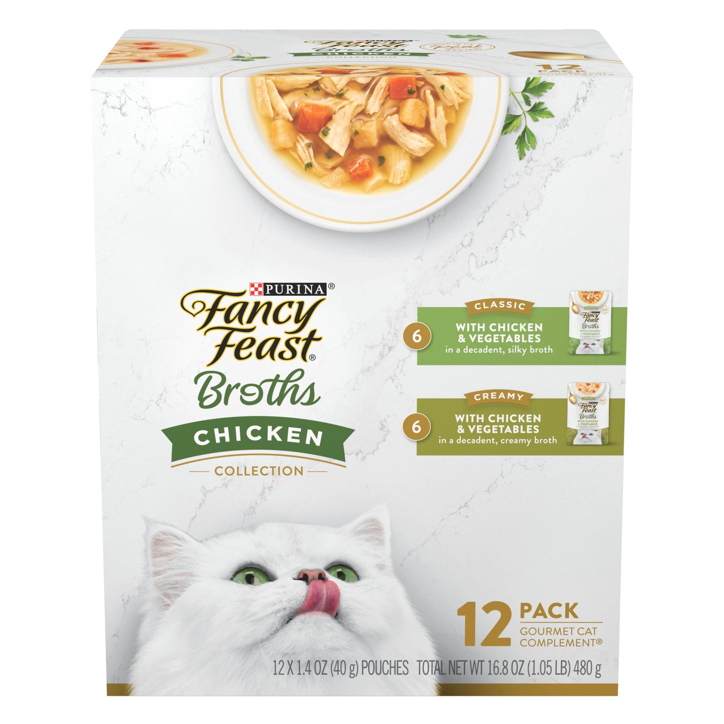 Fancy Feast Poultry and Beef Feast Classic Pate Collection Grain Free Wet Cat Food Variety Pack - (Pack of 30) 3 oz. Cans