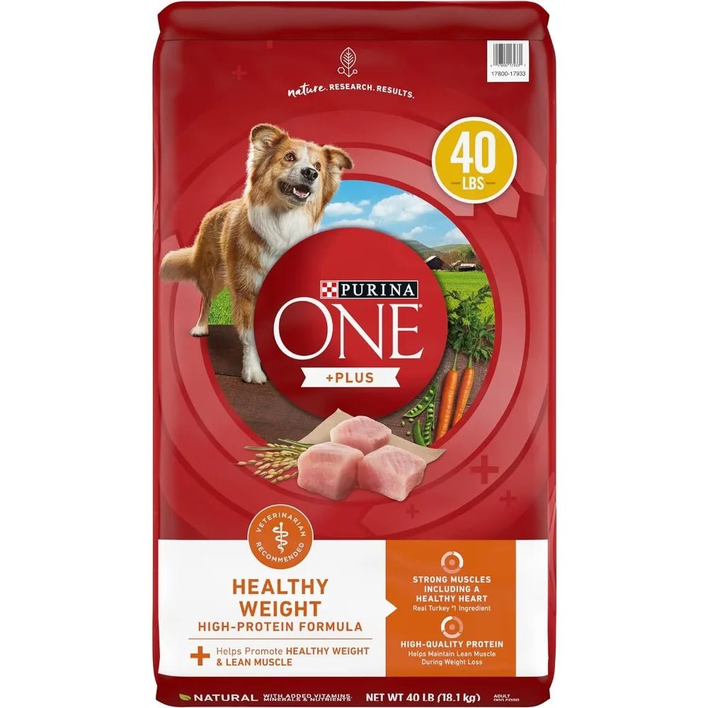 PLUS HEALTHY WEIGHT HIGH PROTEIN DOG FOOD DRY FORMULA| 40 LB.BAG - PET LOVE