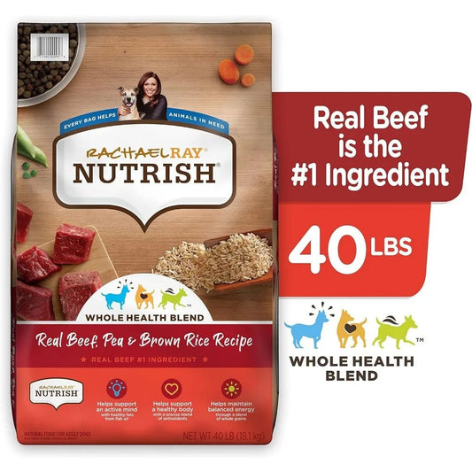 Rachael Ray Nutrish Beef, Pea, & Brown Rice Recipe Dry Dog Food - PET LOVE