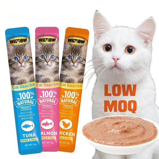 Wimow Cat Snacks Variety Pack - 3 Flavors - PET LOVE